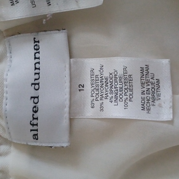 Alfred Dunner Flat Front Pull on Lined Pants - Picture 2 of 10